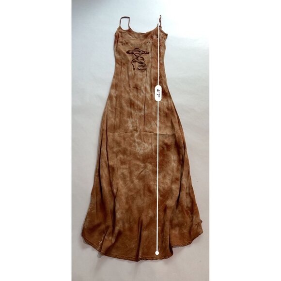 Jeu Illimite Tie Dye Maxi Dress in Rust - Picture 5 of 7